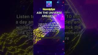Ask the Universe and Get It 🔯 Frequency of Gods 🔯 Manifest Miracles & Wishes #shorts