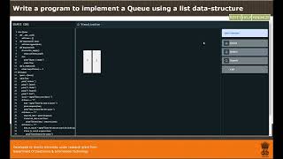 Write a Python program to implement a Queue using a list data-structure
