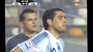 Juan Roman Riquelme vs Perú Eliminatorias 2008