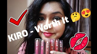 KIRO Non-Stop Airy Matte Liquid Lip - New Discovery Part 2: ❤️❤️ Swatches \u0026 Mini Review ❤️❤️