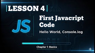 4 First JavaScript Code Hello World Console log