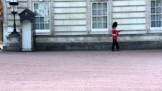 Queen's Guard Marching at Buckingham Palace