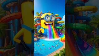 ❤️ Evolution of Cat : Minion Water Park 🥰 #love​ #shorts​ #minions #waterpark #short #shortvideo