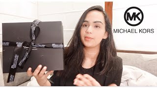 Unboxing MICHAEL KORS BAG | Greenwich logo medium satchel #haul #unboxing #luxury