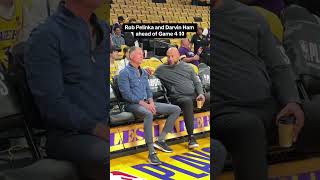 Pelinka and Ham before Nuggets-Lakers Game 4 👀
