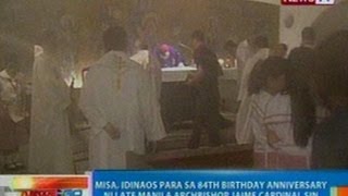 NTG: Misa, idinaos para sa 84th birth anniv ni Manila Archbishop Jaime Cardinal Sin