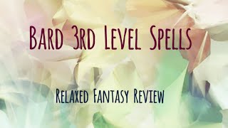 Top 5 Bard 3rd Level Spells - DnD 5e