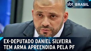 Após ordem de Moraes, Polícia Federal apreende arma de Daniel Silveira | SBT Brasil (28/01/25)