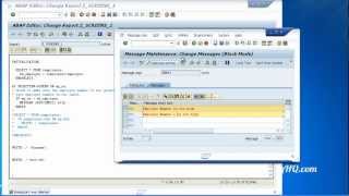 SAP ABAP Training - Selection Screens - Text Messages