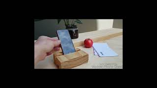 Wooden Phone Stand, Personalized. Tablet, iPad, eBook. iPhone groove. Australian made. Office \u0026 Home