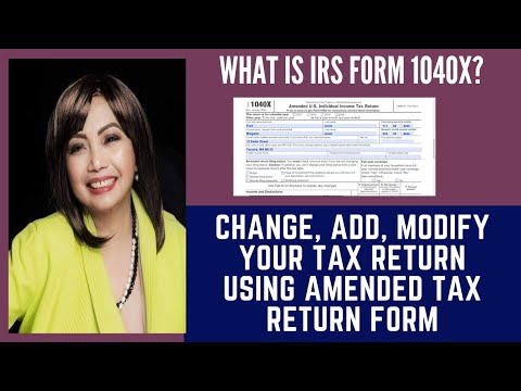 How To Amend Your Tax Return? Use IRS Form 1040X - YouTube