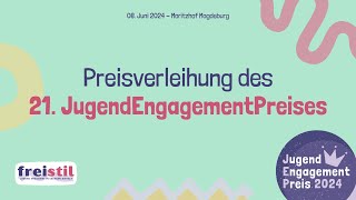 Preisverleihung des 21. JugendEngagementPreises