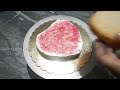 কণী নিদিয়াকৈ কেৰাহীত বনোৱা আইচিং কেক eggless vanilla icing cake tips for dark red color