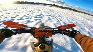 DREAMY SNOW RIDE ON KTM 300!!!