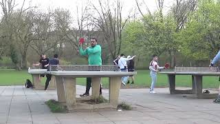 stoni vs Prabal India 20220412 Steinplatte Stadtpark Fuerth Table Tennis Outdoor 8