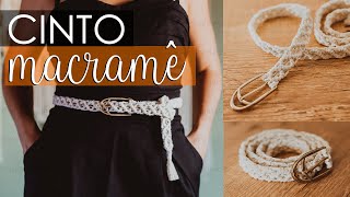 CINTO EM MACRAMÊ PASSO A PASSO | MACRAME BELT