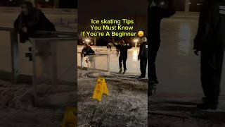 Simple and easy Ice skating tips for beginners ‼️#iceskating #iceskate #beginner #mahalo  #tips #how