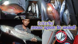 tutorial paano mkahuli ng malalaking isda sa gabi