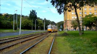 Váltóbotozás a 18-as északi szakaszán - Trams in Budapest - Straßenbahn