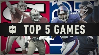 Top 5 Giants vs. 49ers Games in NFL History! | NFL Vault Stories
