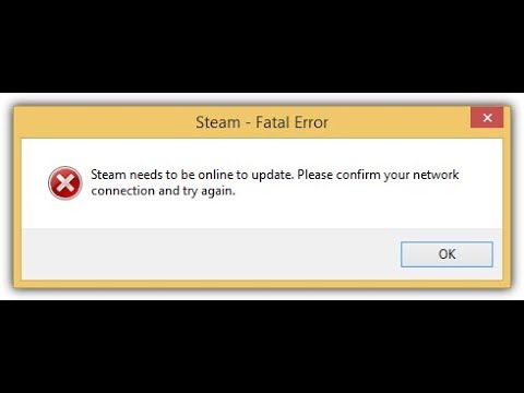 How To Fix Steam Error: FATAL ERROR: Failed To Connect ... | Doovi