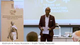 Abdirahim Husu Hussein - Truth Talks/ Satya Vaarta, 2 October 2018, Helsinki, Finland