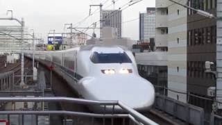 ７００系C１７編成　ラストラン《のぞみ１７３号》　名古屋駅入線