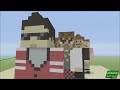 vanoss and friends gta characters minecraft statue timelapse