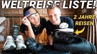 Unsere WELTREISE PACKLISTE (alles was du für deine Reise Backpacking Urlaub brauchst!)