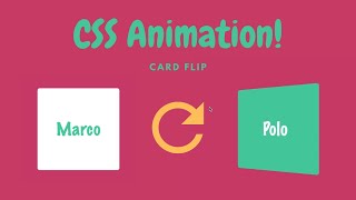 CSS Animation | Card Flip | Step By Step Tutorial