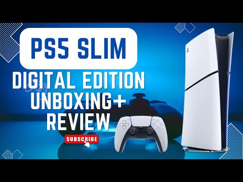 NEW PS5 Slim Digital Edition Unboxing & Setup Review And More! #ps5slim #playstation