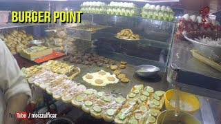 Akram Burger point - Bun Kabab at Liaqatabad Street Food of Karachi Pakistan