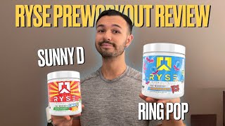 Ryse Preworkout Review + Taste Test | Blue Raspberry Ring Pop \u0026 Orange Strawberry Sunny D