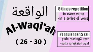 How to memorize Quran quickly, Al Waqi'ah 26-30