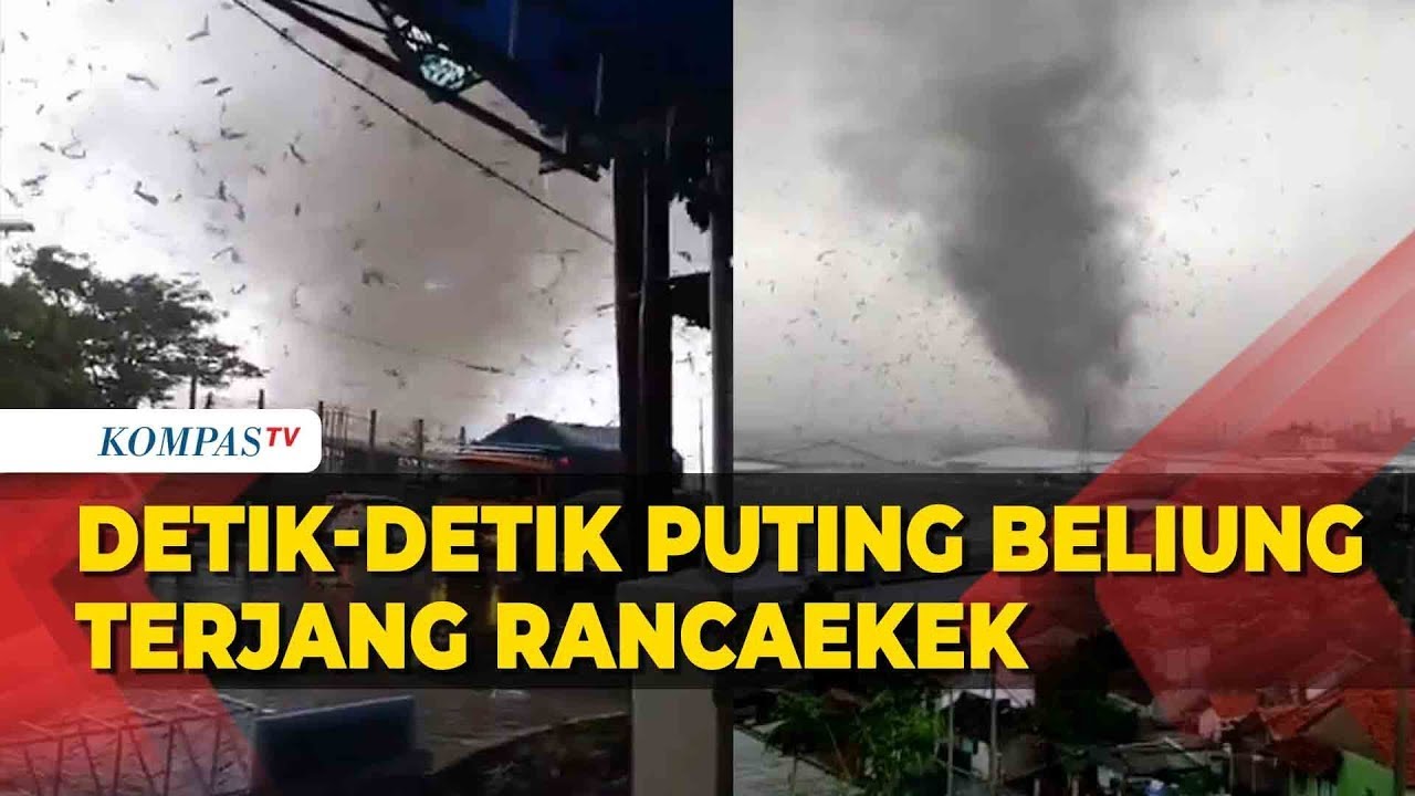 Detik Detik Angin Puting Beliung Terjang Rancaekek Jatinangor, Rusak ...