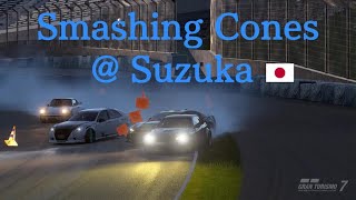 Tonna makes SEVERAL SILLY SUZUKA mistakes 😶‍🌫️💨 #smashing #trafficcone