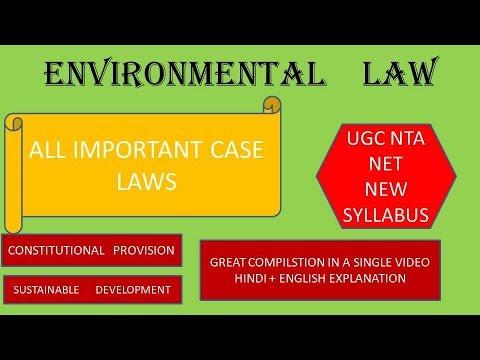 Environment Law Case Laws - YouTube