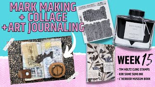 Art Journaling in the Gelli Junkadori: Another mixed media Collage spread!