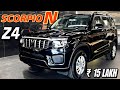 2024 MAHINDRA SCORPIO N Z4 BLACK WITH ALL ACCESSORIES PRICE  ₹14.90 LAKHS DETAILED REVIEW