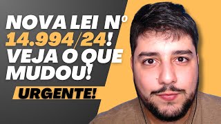 🚨 Urgente!  Veja TUDO que MUDOU com a nova Lei nº 14.994/24 [Feminicídio]