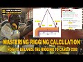 Mastering Rigging Calculation: Achieving Perfect Center of Gravity Part 1