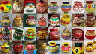 Beautiful Kalash decoration/garba decoration ideas for navratri//Puja kalash decorations ideas 2023