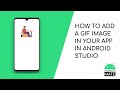 How to add a gif image on your app in Android Studio