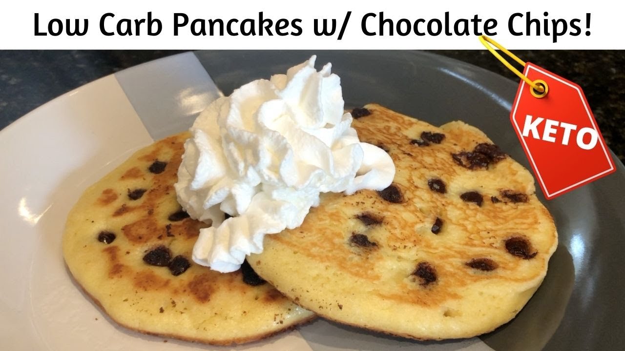 Low Carb Chocolate Chip Pancakes | KETO - YouTube