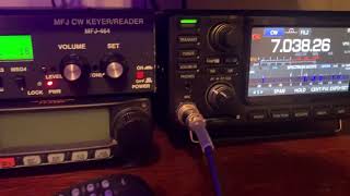 MFJ-464 CW Keyer/Reader Decoding issue with Icom-7300 and Decoding of W1AW Freq on 40M