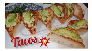 جنون أكلة التاكوس المكسيكي الحقيقي أشهر أكلة في شوارع المكسيكchicken mexicain tacos recipe