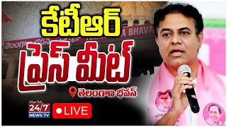 LIVE🔴: KTR Press Meet At Telangana Bhavan | Rythu Bharosa | CM Revanth Reddy | Koluguri 24/7 News TV