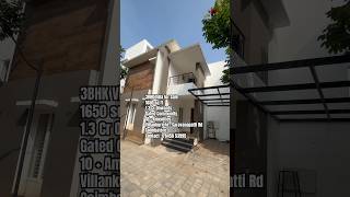 3BHK Villa for Sale in Coimbatore #coimbatore #villasale #house #family #propertyinvestment