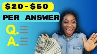 Get Paid To Answer Questions (This site pays really well)