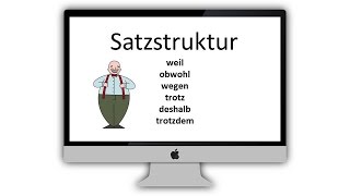 ᐅ Deutsch Satzbau und Konnektoren: Weil, obwohl, wegen, trotz, deshalb, trotzdem (Deutsch B1-B2)